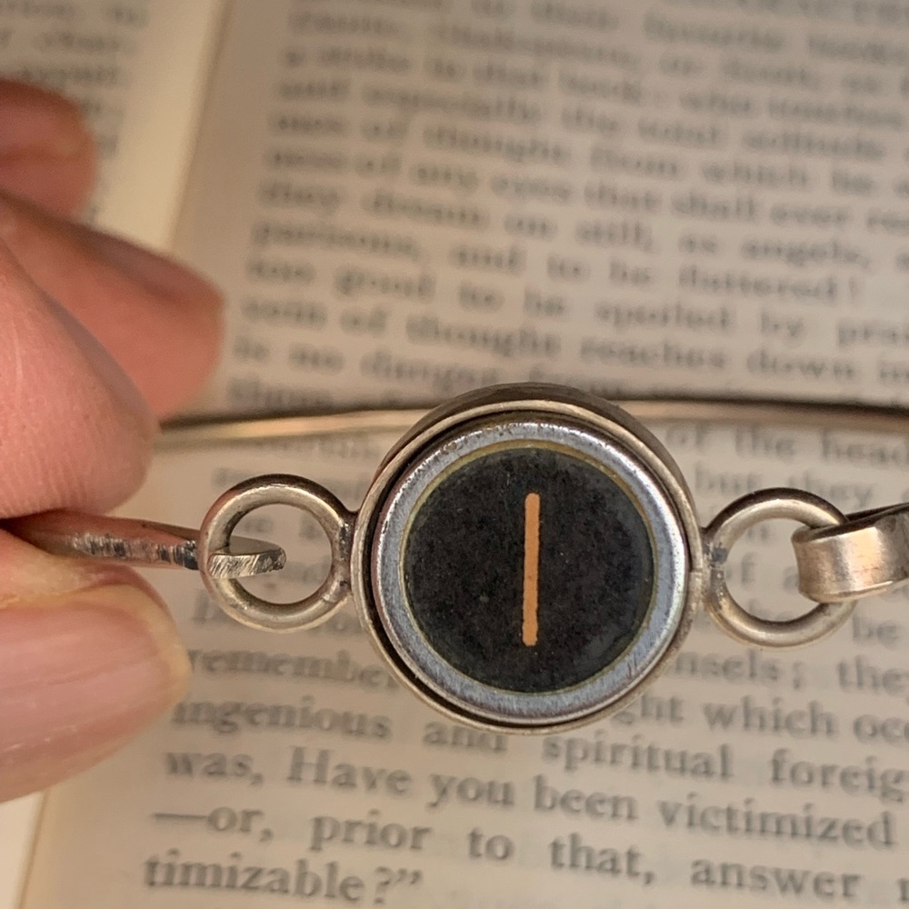 I typewriter key bracelet